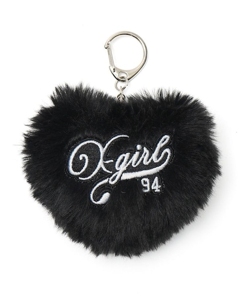 PADDED HEART KEY CHARM