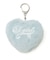PADDED HEART KEY CHARM