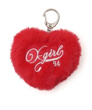 PADDED HEART KEY CHARM
