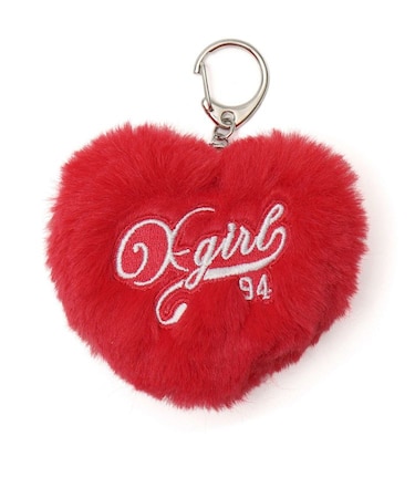 PADDED HEART KEY CHARM