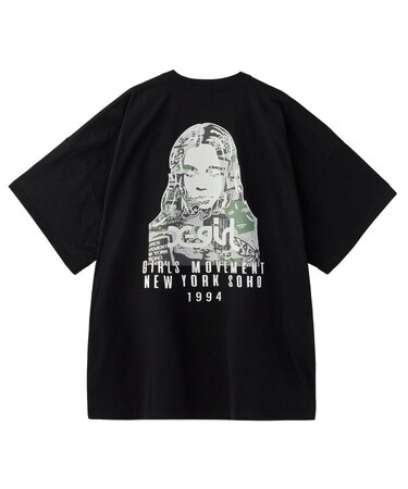 COLLAGE CAMO FACE S/S BIG TEE DRESS