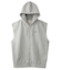 DISTRESSED CIRCLE LOGO ZIP UP SWEAT VEST