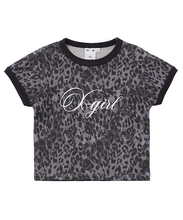 LEOPARD S/S RINGER BABY TEE