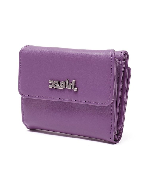 COLOR OVAL LOGO BUCKLE MINI WALLET｜エックスガールの通販｜&mall
