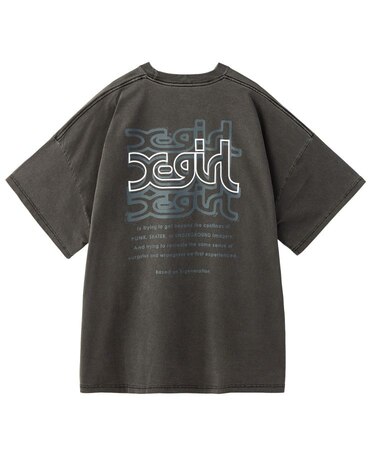 OVER PRINT MILLS LOGO S/S BIG TEE DRESS