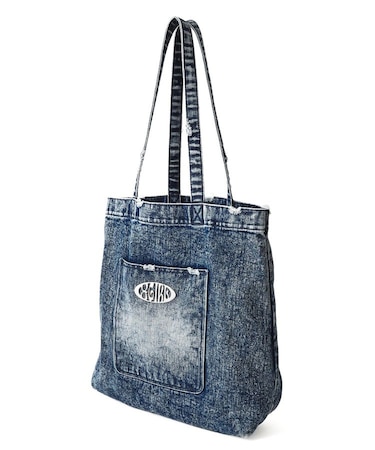 POCKET DENIM TOTE BAG