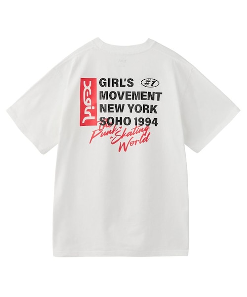 tシャツ BOX LOGO AND TEXT S/S TEE レディース メンズ BOX LOGO AND TEXT S/S TEE｜エックスガールの通販｜&mall