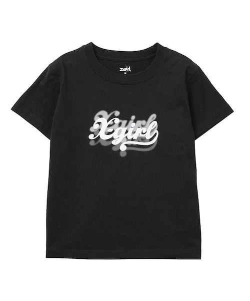 【blur】オフィシャル ロゴ Tシャツ 黒/M BLUR LOGO S/S BABY TEE｜エックスガールの通販｜&mall（アンドモール