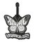 BUTTERFLY LUGGAGE TAG