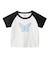 GLITTER BUTTERFLY RAGLAN S/S BABY TEE