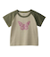 GLITTER BUTTERFLY RAGLAN S/S BABY TEE