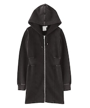 DUSTY ZIP UP SWEAT HOODIE DRESS