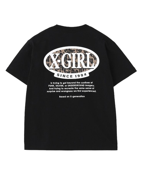 最終値下げ‼️Lサイズ90 Logo Girl Tee　チャコールピンクレオパード 最終値下げ‼️Lサイズ90 Logo Girl Tee チャコールピンク
