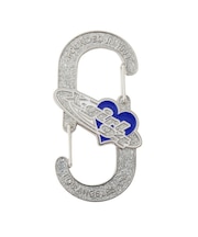 PLANET HEART LOGO CARABINER