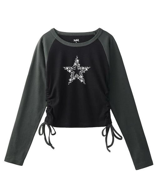 SHINY STAR RAGRAN L/S BABY TOP
