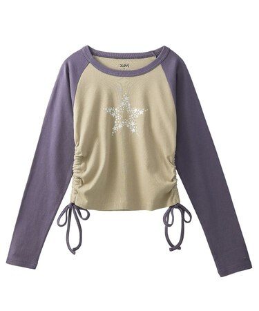 SHINY STAR RAGRAN L/S BABY TOP