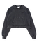 FADED CROPPED CREWNECK SWEAT TOP