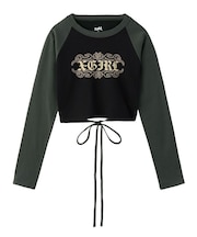 FADED TRIBAL LOGO RAGLAN L/S BABY TEE