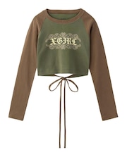 FADED TRIBAL LOGO RAGLAN L/S BABY TEE