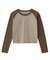 BI COLOR RHINESTONE LOGO RAGLAN L/S BABY TEE