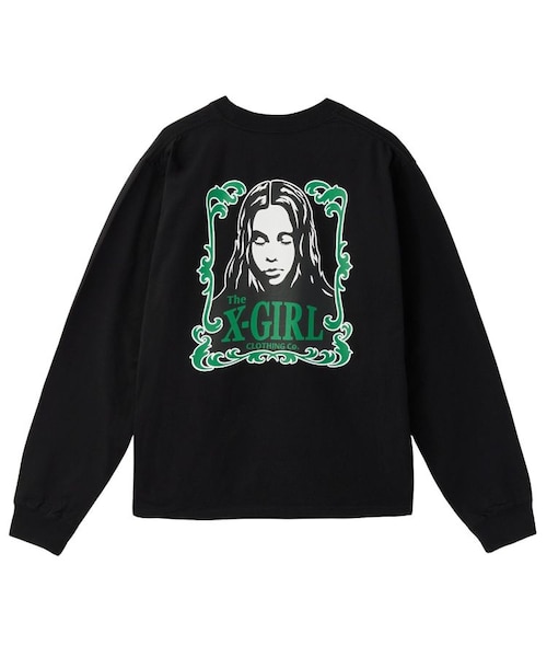 ORNAMENT FACE L/S TEE｜エックスガールの通販｜&mall（アンドモール