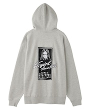 FACE BOX PATCH ZIP UP SWEAT HOODIE