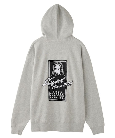 FACE BOX PATCH ZIP UP SWEAT HOODIE