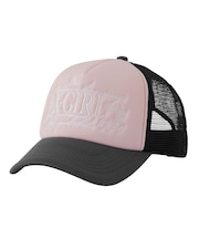 LETTERING LOGO EMBROIDERED TRUCKER CAP