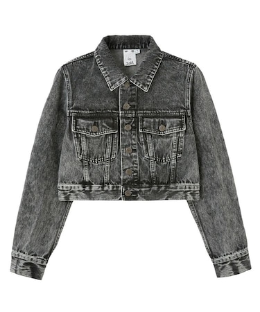 EMBOSSED DENIM JACKET