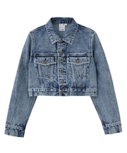 EMBOSSED DENIM JACKET