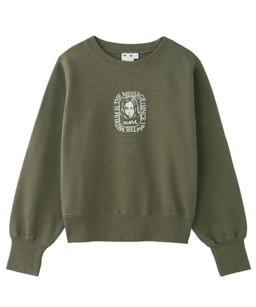トップス Cartoonbox Original Europa Girl Sweater X-girl エックスガール パーカー FACE POSTER SWEAT HOODIE