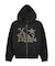 JACQUARD KNIT ZIP UP HOODIE