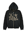JACQUARD KNIT ZIP UP HOODIE