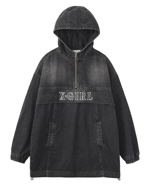 DENIM ANORAK DRESS｜エックスガールの通販｜&mall（アンド