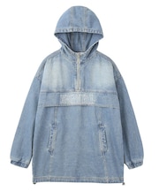 DENIM ANORAK DRESS