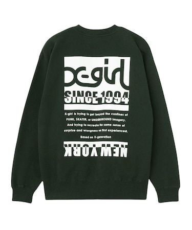 BI COLOR BOX LOGO CREWNECK SWEAT TOP