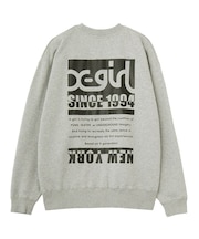 BI COLOR BOX LOGO CREWNECK SWEAT TOP