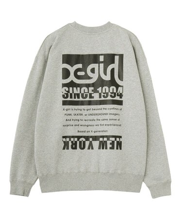 BI COLOR BOX LOGO CREWNECK SWEAT TOP