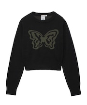BUTTERFLY XG LOGO COMPACT KNIT TOP