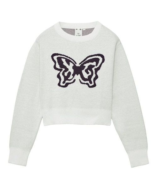 エックスガール 総ロゴ タープ BUTTERFLY XG LOGO COMPACT KNIT TOP｜エックスガールの通販
