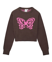 BUTTERFLY XG LOGO COMPACT KNIT TOP