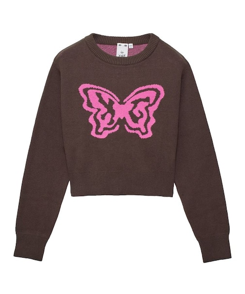 BUTTERFLY XG LOGO COMPACT KNIT TOP