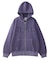 LOGO PATCH PIGMENT DYED ZIP UP SWEAT HOODIE