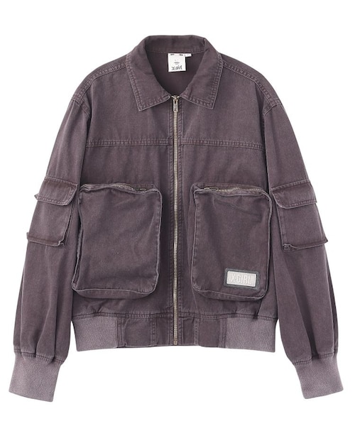 RIB SLEEVE DENIM JACKET｜エックスガールの通販｜&mall（アンドモール