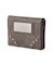METAL LABEL FAUX LEATHER MINI WALLET