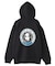 CIRCLE LOGO AND FACE ZIP UP SWEAT HOODIE