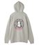 CIRCLE LOGO AND FACE ZIP UP SWEAT HOODIE