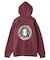 CIRCLE LOGO AND FACE ZIP UP SWEAT HOODIE