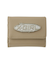 SILVER GLITTER OVAL LOGO BUCKLE MINI WALLET