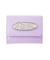 SILVER GLITTER OVAL LOGO BUCKLE MINI WALLET